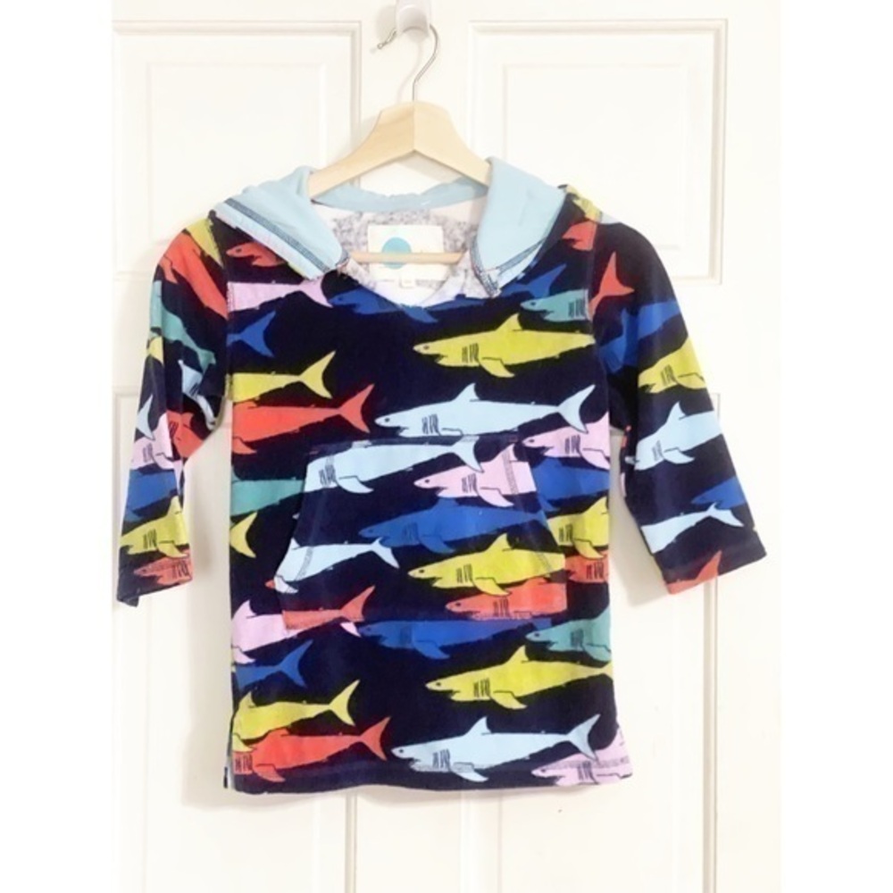 Mini Boden Shark Swim Cover Up